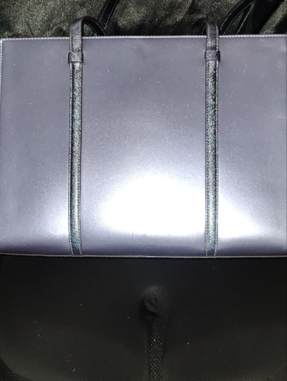 Kate Spade Lilac‑Silver Tote with Yellow Floral Appliqué • Chic & Rare - Picture 12 of 16